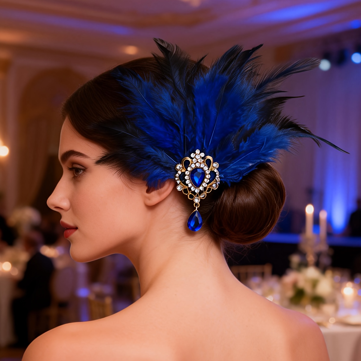 feather headdress sold on Temu Canada display picture 3