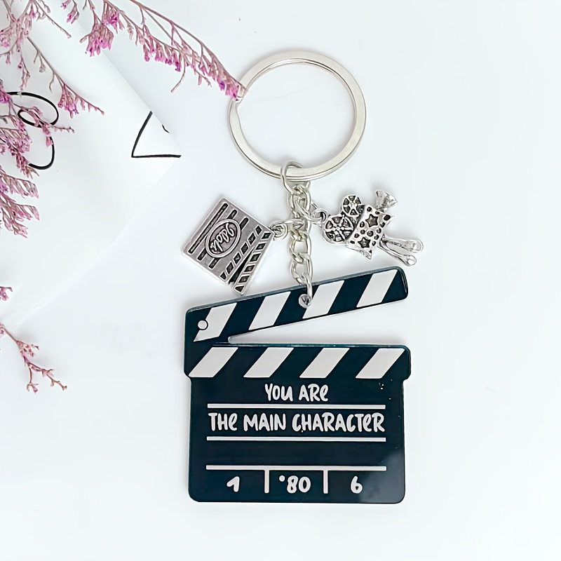 TEMU 【映画のカッターアイ型キーホルダー】リュックバックル、車のキーチェーンペンダント、財布ペンダント、バッグペンダントに最適。かわいい持ち運びやすいペンダント
