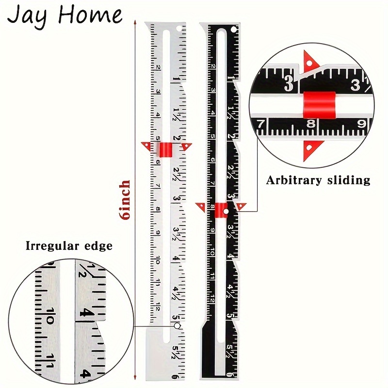 A Golden Sewing Gauge For Precise Measurements Of Fabrics, Hems, And Sewing Projects