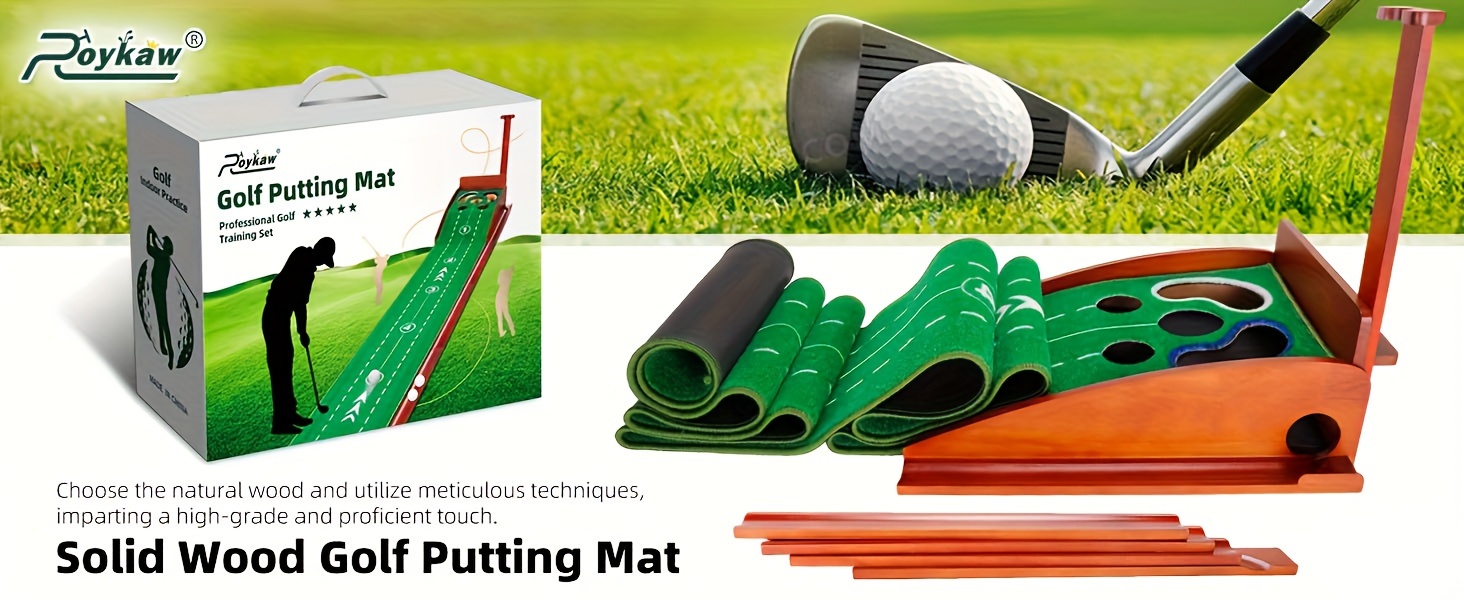   golf putting mat golf practice mat with auto ball return golf practice training aid for home and office easy assembly details 0