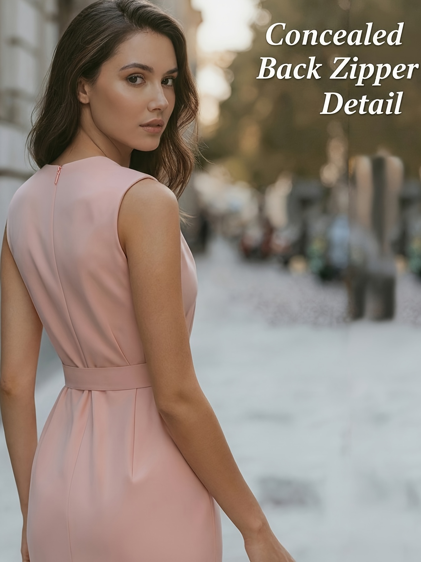 spring summer elegant style pink v neck single breasted - Temu Mauritius
