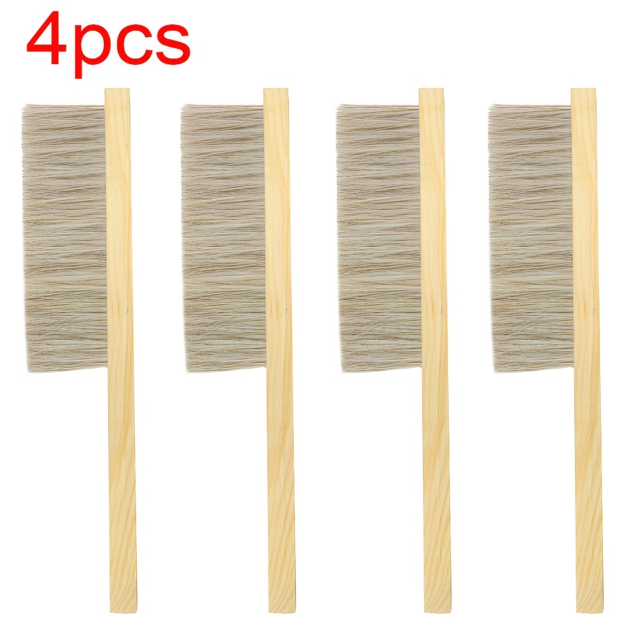 Image of 4pcs Beekeeping Brush For Beekeepers, Bee Brush With Wooden Handle, Bee Hive Supplies Beekeeping Equipment For Bee Keepers
