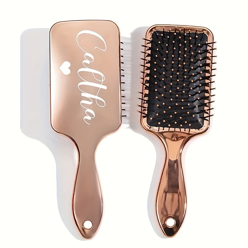 

Personalized Air Cushion Comb, Bridesmaid Gift, Graduation & Birthday Party Present For Girls - Fashionable Plastic Hairbrush