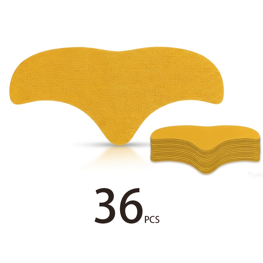 Image of 36pcs Of Forehead Wrinkle Patches, Light Yellow Invisible Strips For An And Firming Effect On , Designed To Forehead Wrinkles, Alcohol-free And The Skin, Suitable For Types