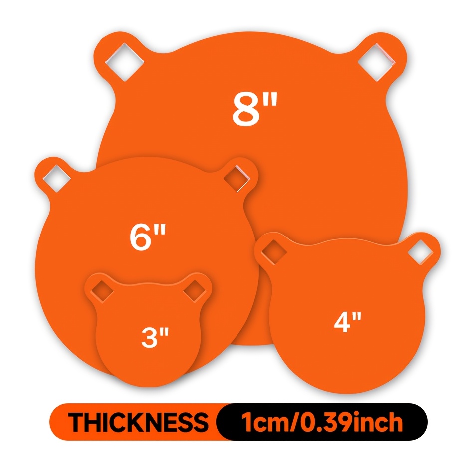 1   steel shooting   8 inch thickness   shooting bronze combination     for   practice neon orange