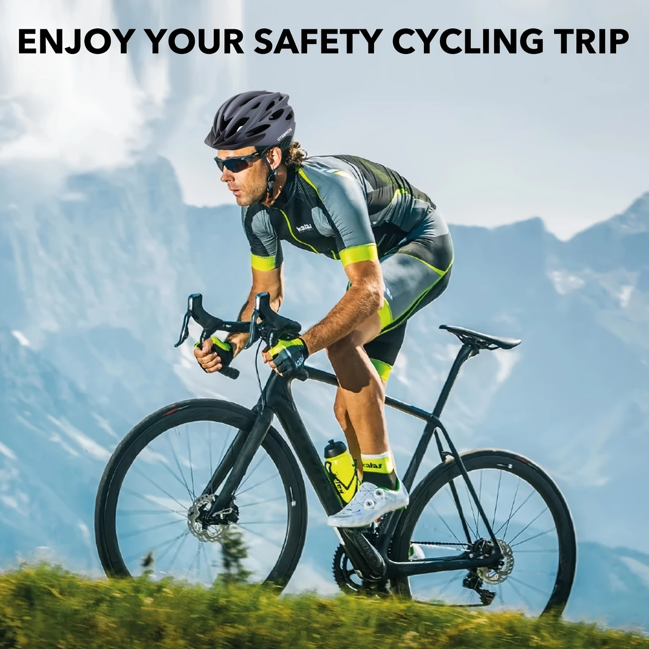 lightweight adult bike helmet with adjustable detachable visor usb rechargeable rear light and ventilation holes for men women material multi purpose cycling gear biker accessories details 4