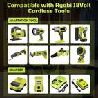 1 2 4pack 12 0ah 18v p109 replacement battery for ryobi 18v battery high capacity 18v lithium p104 p105 p106 p108 p107 p109 for ryobi cordless power tools