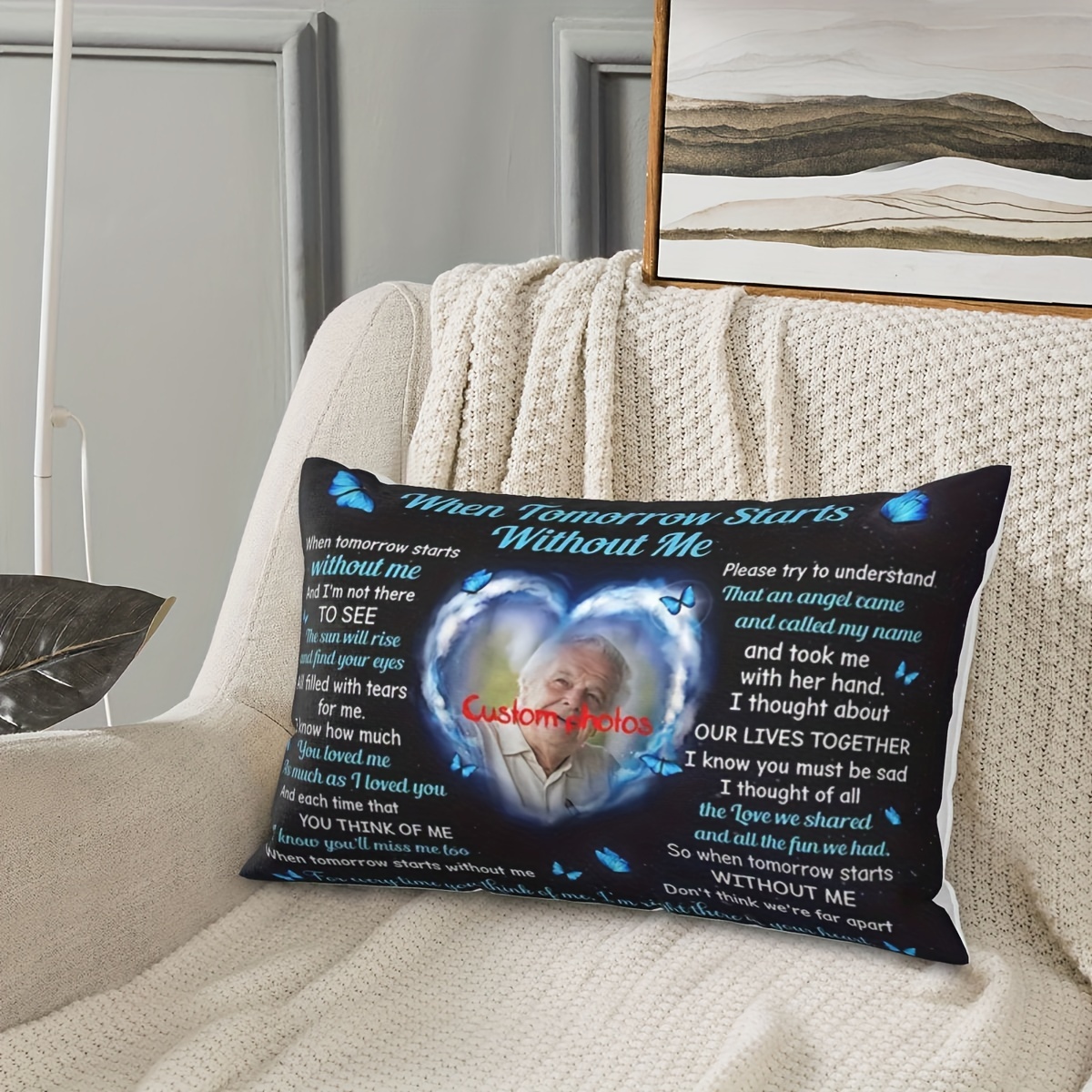 

Custom Pillow - Soft Plush, Single-sided Print, 12x20 Inch - Bed, Sofa, Or Car Decor - Ideal Gift For Family & Friends