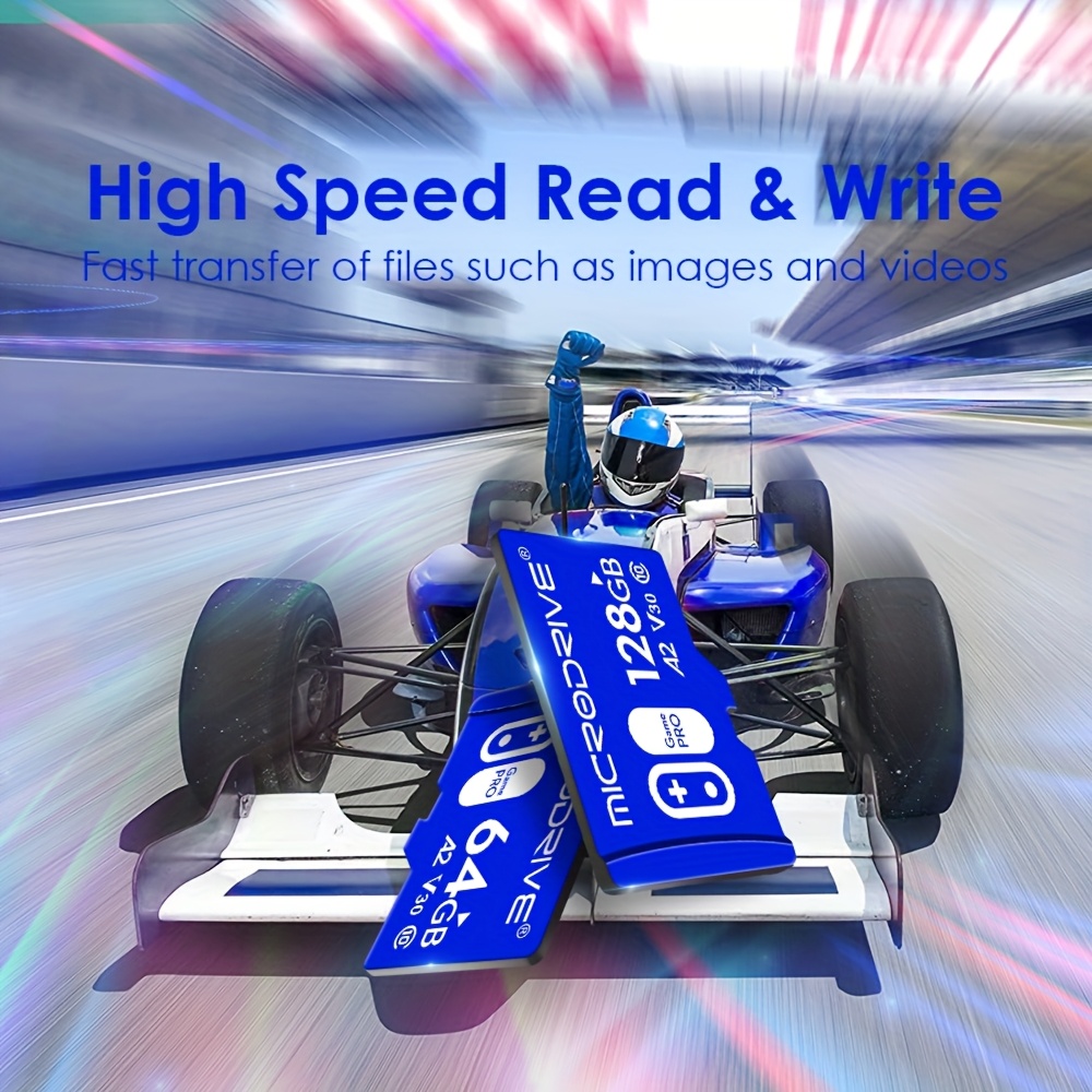 MICRODRIVE blue game memory card, high speed TF memory card for tablet PC, camera, mobile phone, laptop, car stereo, game console, audio32G,64G,128G,256G, Multidevice Compatibility, Fast Storage Solution, Compact Memory Card, Modern Storage Tech, Efficient Data Storage, Premium Quality, Memory Card Card, Storage Expansion, Tech Enthusiasts, Gamers
