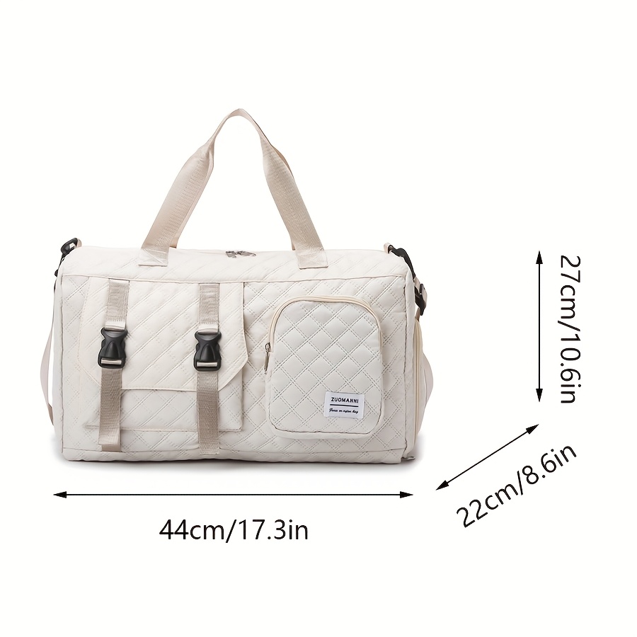 Large Capacity Argyle Travel Duffle Bag for Sports and Gym, Spacious and Portable, Multiple Colors Available
