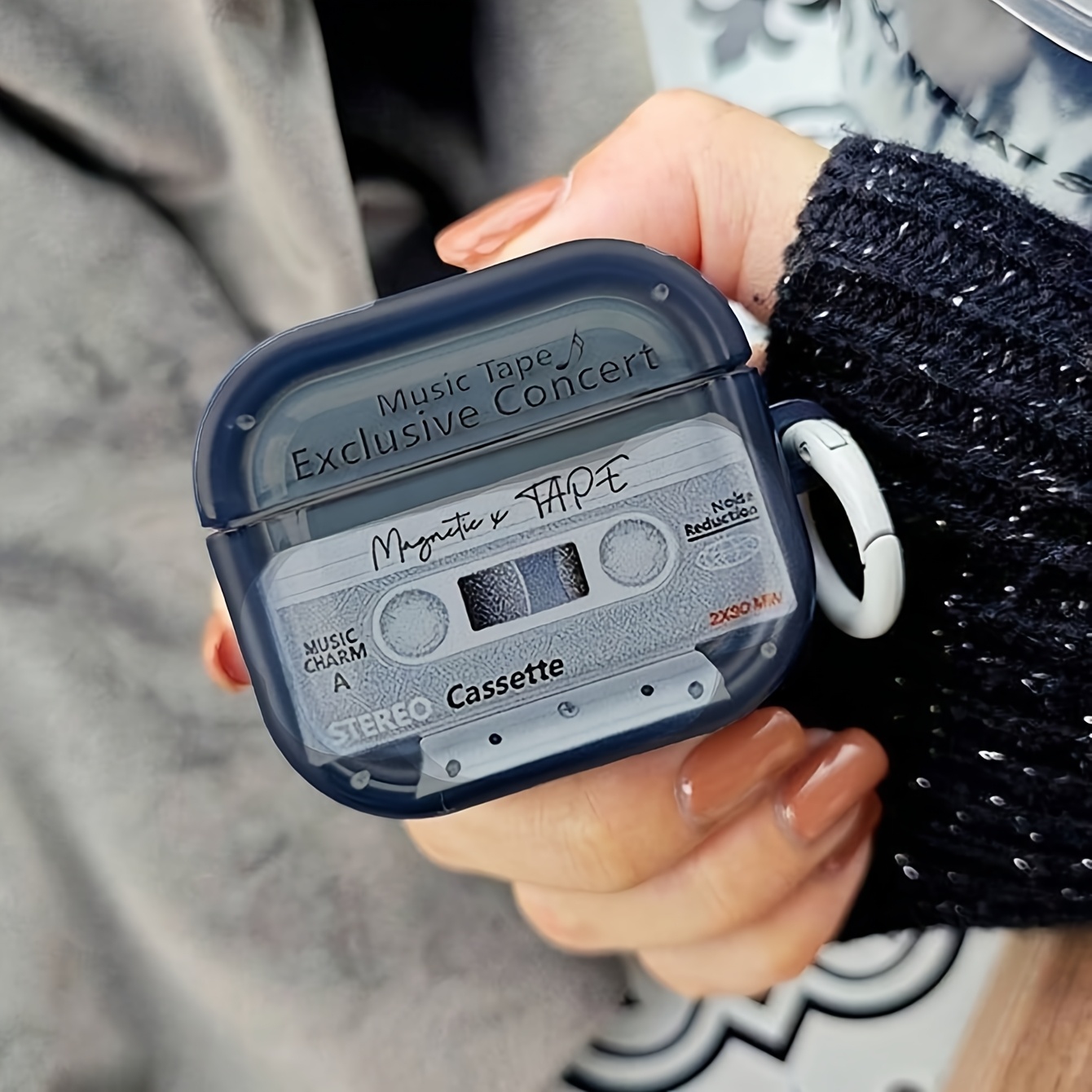 TEMU retro con estampado de objetos para auriculares, compatible con Apple de 4ª generación, para Apple de 2ª y 3ª generación, nueva para Apple 2,