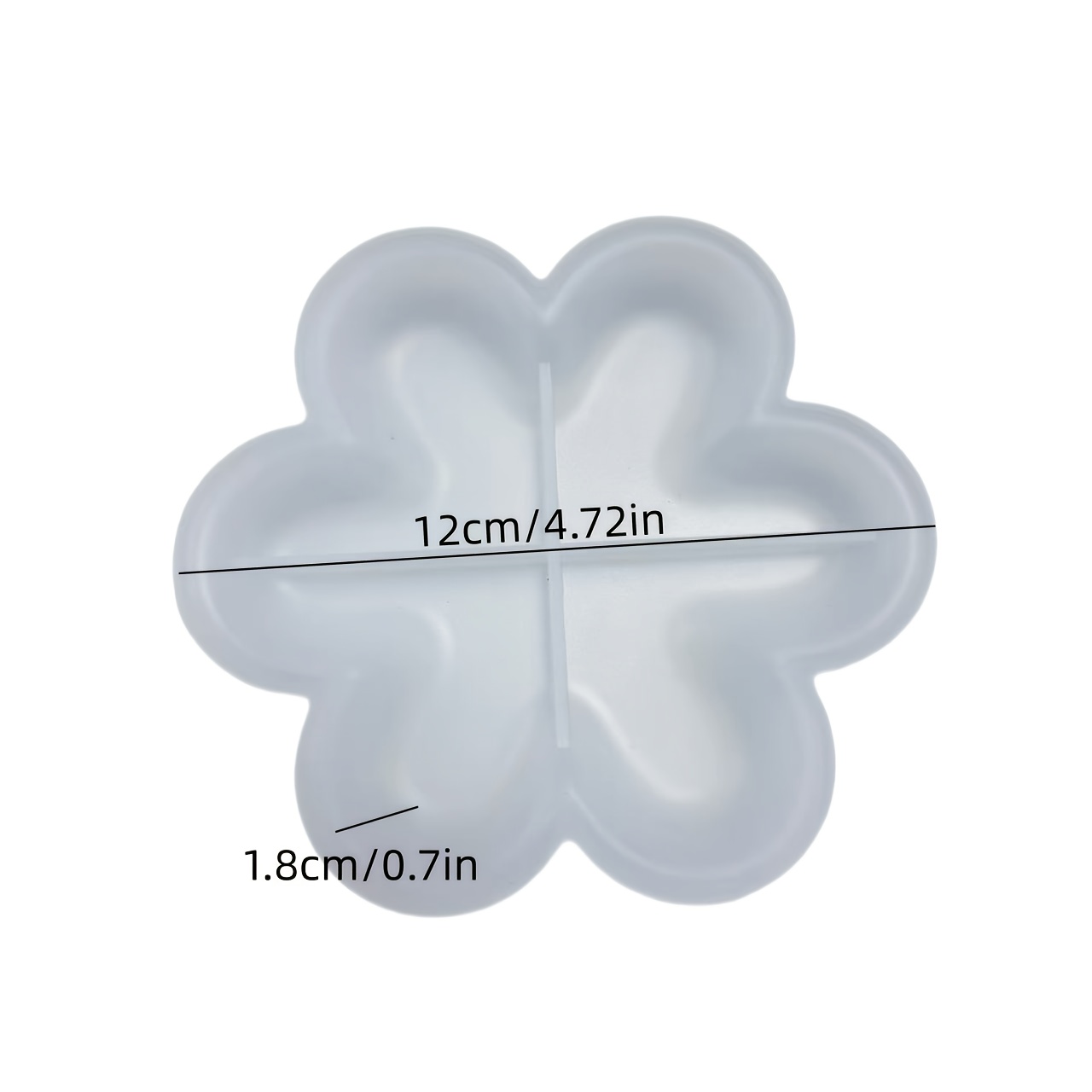 TEMU Single Petal Silicone Mold For Clay, Plaster, And Polymer Clay Perfect For: - Craft Supplies - Jewelry Display - Decorative Items - Home Decor -