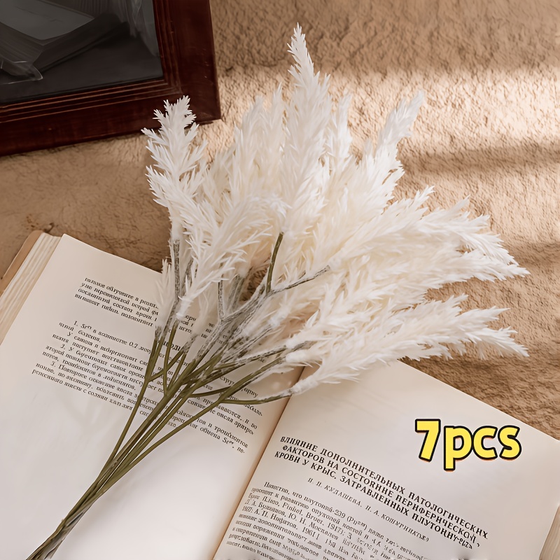 Image of 7pcs Artificial Fern Set, Home Decor, Suitable For Scenes Such As Desktops And Offices, Christmas Decor, Halloween Decor