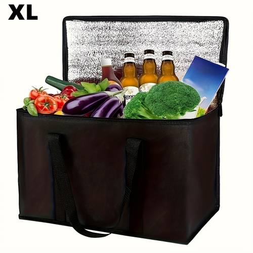 large xl insulated bags bags keep food hot and cold for hours grocery bags soft cooler bags for catering pizza warmers lightweight and sturdy zippers outdoor camping