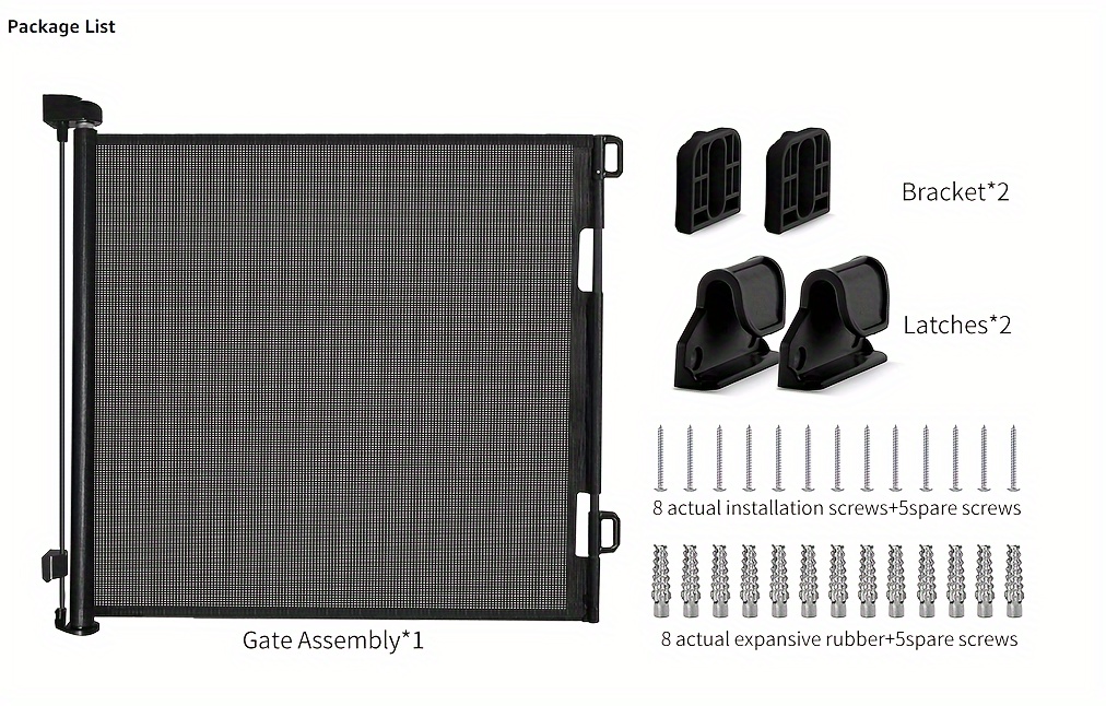 retractable gate mesh gate 33 41 tall safety gate for doorways stairs   indoor outdoor details 1