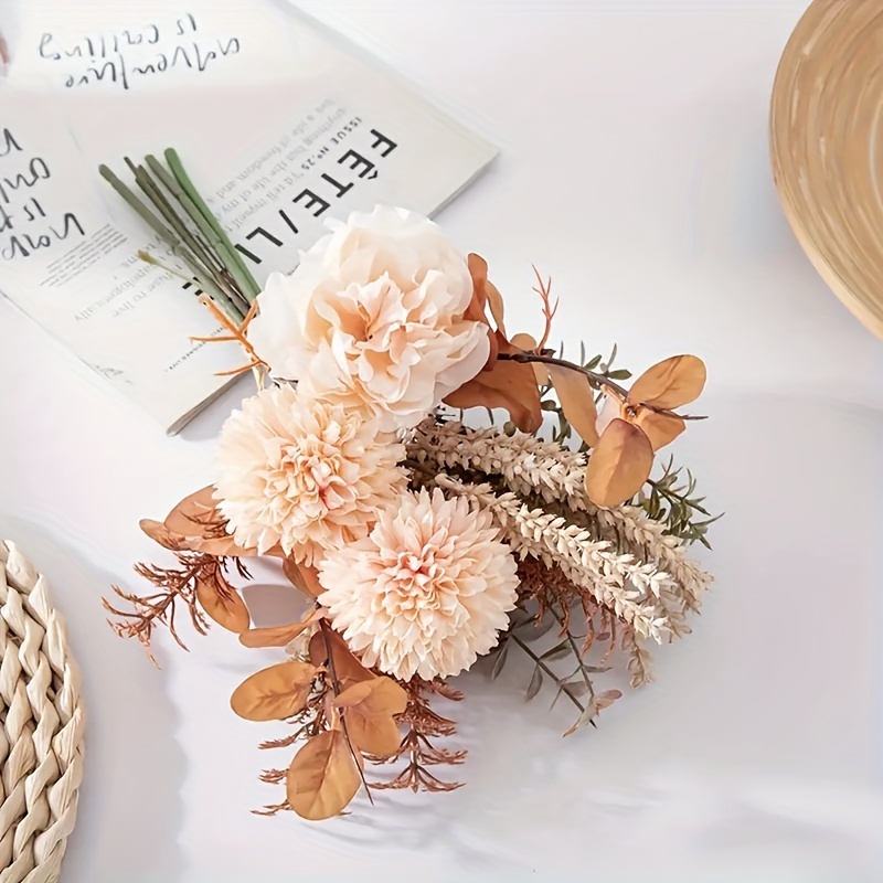 1pc Pu Ying Flower Bouquet, Kitchen Garden Home Decor Perfect For Wedding Decor
