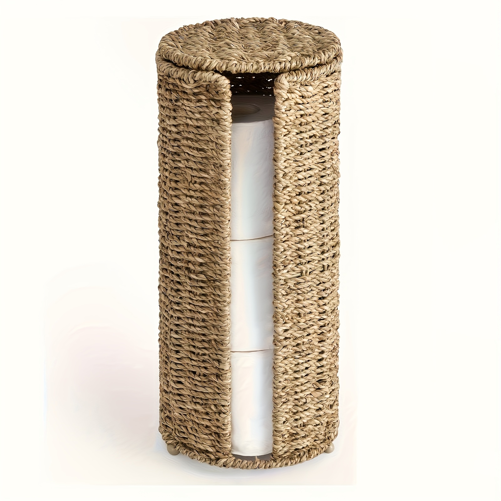 Image of Free Standing Toilet Paper Holder, 3 Rolls Of Toilet Tissue Storage, Toilet Paper Holder Storage For Bathroom And Under Sink