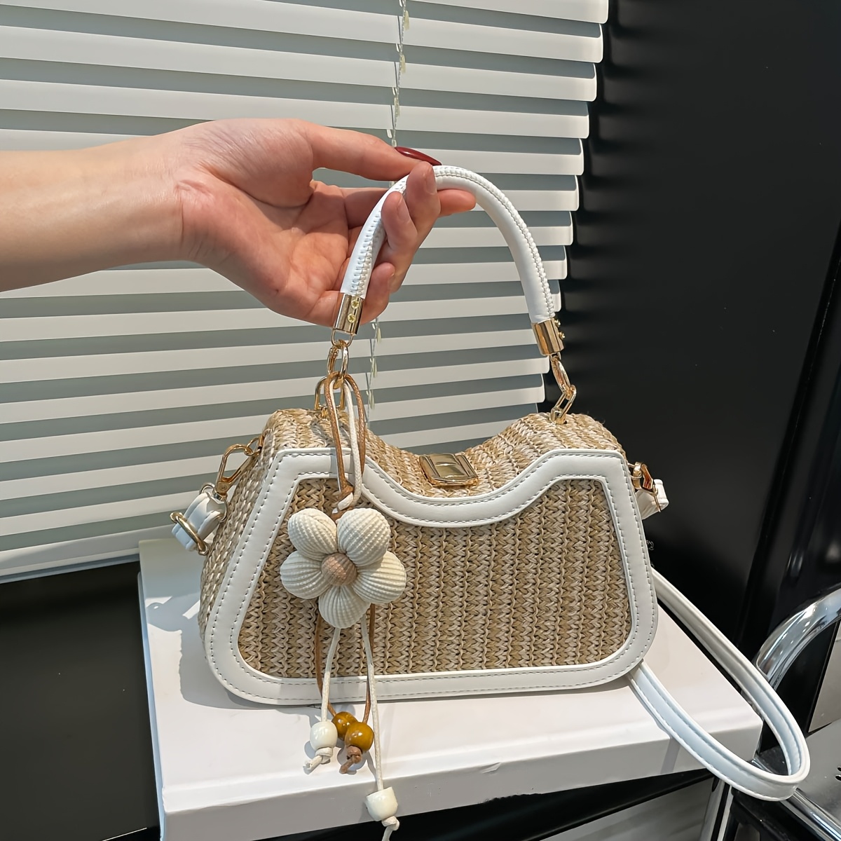 TEMU Versatile Commuter Fresh Shoulder Bag, Summer Vibrant New Style Fashion Minimalist Handheld Crossbody Bag, Fresh Suitable For Daily And Office