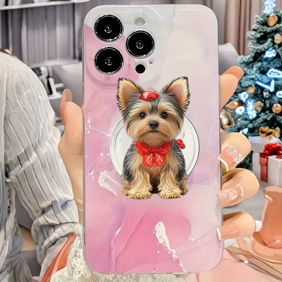 

1pc Cute Puppy Acrylic Phone Stand, Waterproof, Foldable And Portable Mobile Holder Mount For Desk