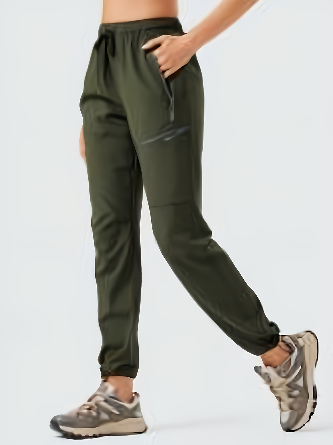 womens lightweight quick drying high quality hiking pants with elastic waistband and multiple pockets suitable for   outdoor sports and casual wear machine washable comfortable   experience