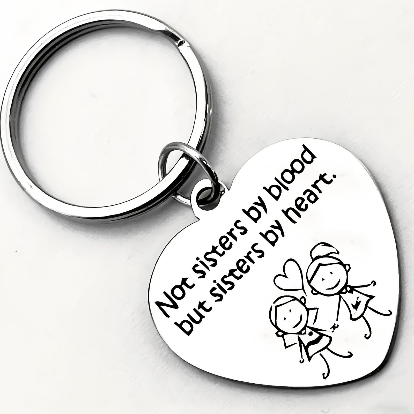 Not , But Soulsisters. Friendship Keychain, Gift For Her Birthday Present. Keepsake