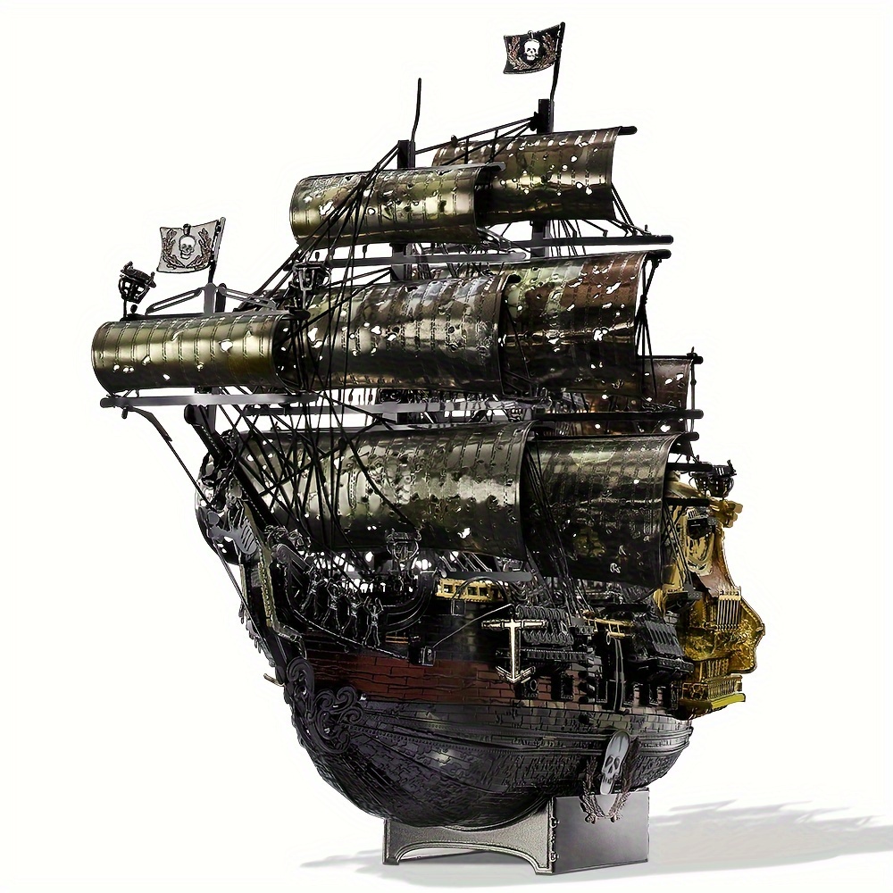 

Piececool 439pcs 3d Puzzles For Adult Anne's Metal Pirate Ship Model Kits Gifts Birthday Gifts Holiday Party Prizes