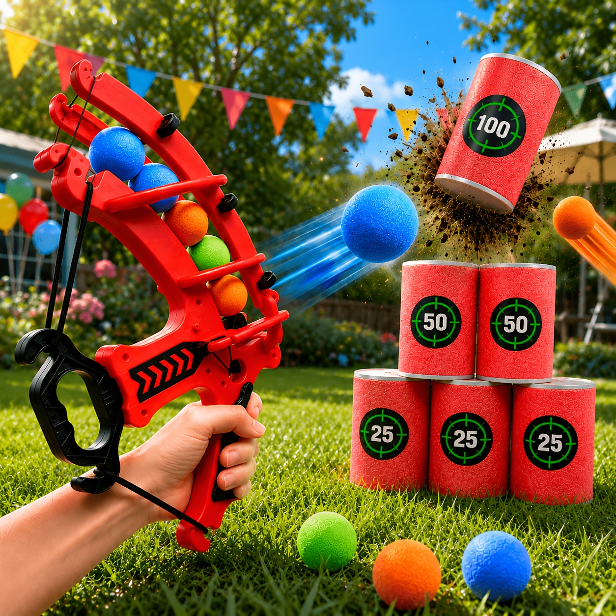 Shooting Bow and Arrow Toy Set