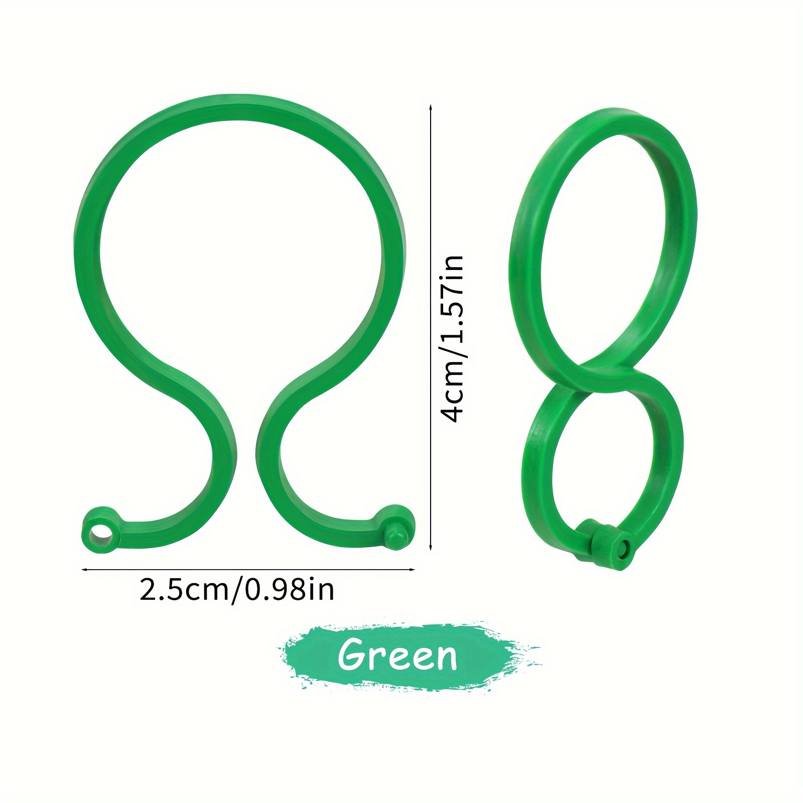 20/50/100pcs Green Plastic Plant Clips for Climbing Plants - Durable Garden Support Clips for Tomatoes, Vegetables & Flowers, Secure Plant Stakes for Healthy Growth, Easy to Use & Remove, Garden Plant Support, Flower Stability, Sturdy Construction, Vegetable Stakes, Tomato Trellis, Lightweight Clips, Weatherresistant Material, Plant Tie Clips, Garden Stake, Home Gardners, Florist Supplies