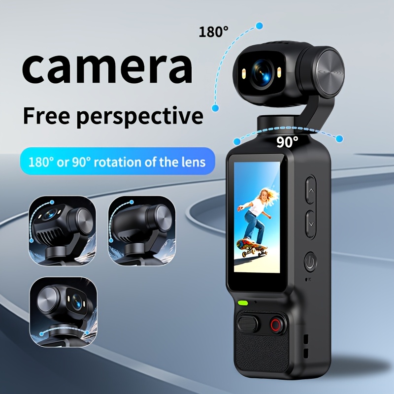handheld camera 1080p video 1800mah battery 1 97 inch screen with 180 90 rotatable lens portable action camera suitable for vlogging Product details 6