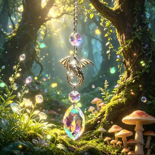 1pc of fantasy dragon shaped sun catcher a decorative ornament that hung in study rooms windowsills outdoor patios living rooms gardens courtyards libraries etc it an exquisite gift for christmas