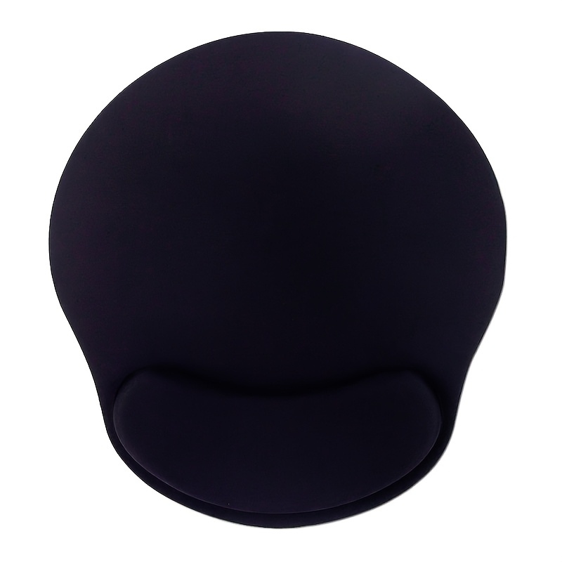 Image of Round Wrist Support Mouse Pad With Eva Memory Foam Office And Home Use - Comfortable, Smooth Wrist Cushion Pad