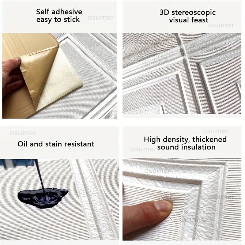 Waterproof Moisture proof 3d Self adhesive Wall Skirting Temu