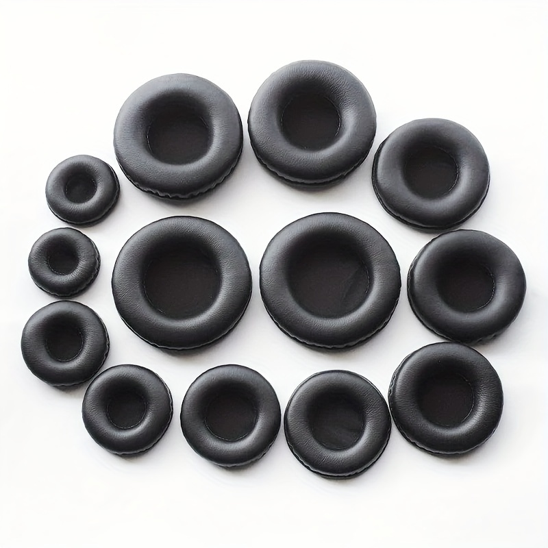 

Replacement Ear Pads For Headphones - Set Of Multiple Sizes, Pu Leather Memory Foam Ear Cushions, 40mm To 110mm Diameter, Universal Fit For Various Headphone Brands