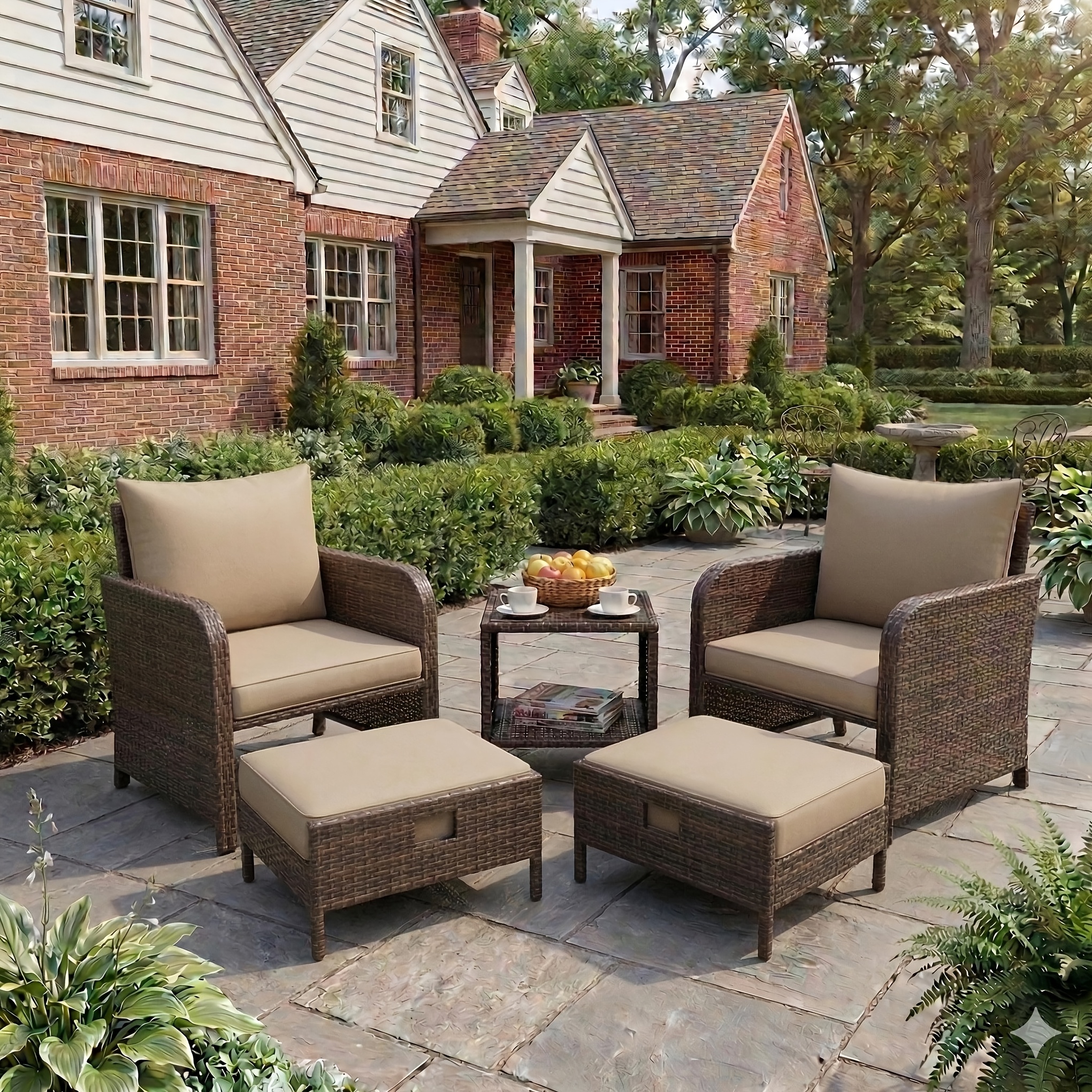 5pcs Patio Conversation Set