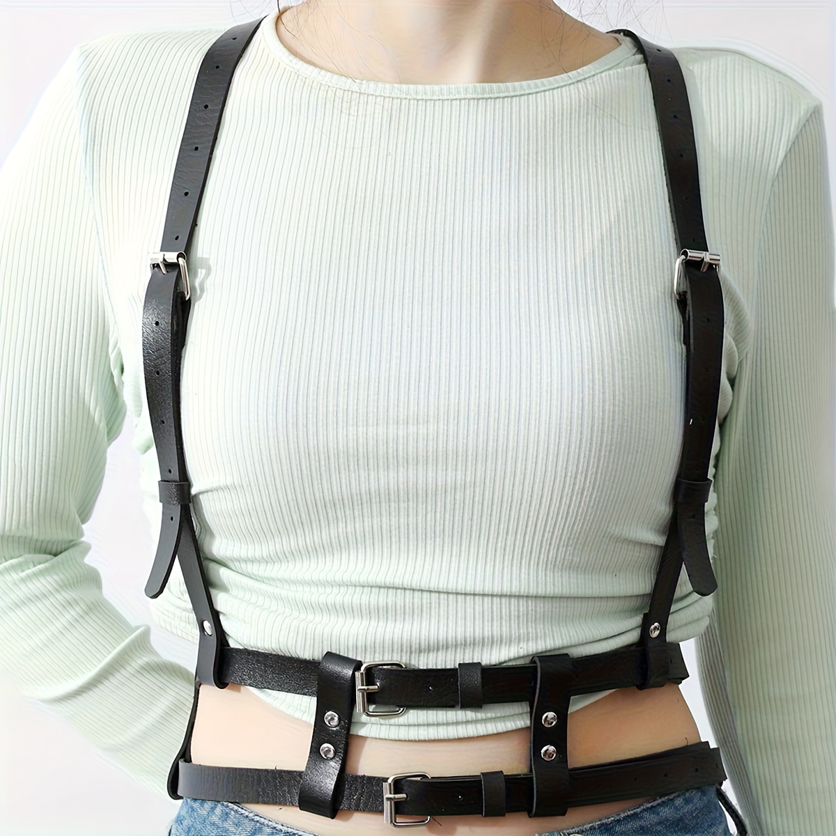 Harness Belt Suspender Corset Belt Corset Belt Punk Leather