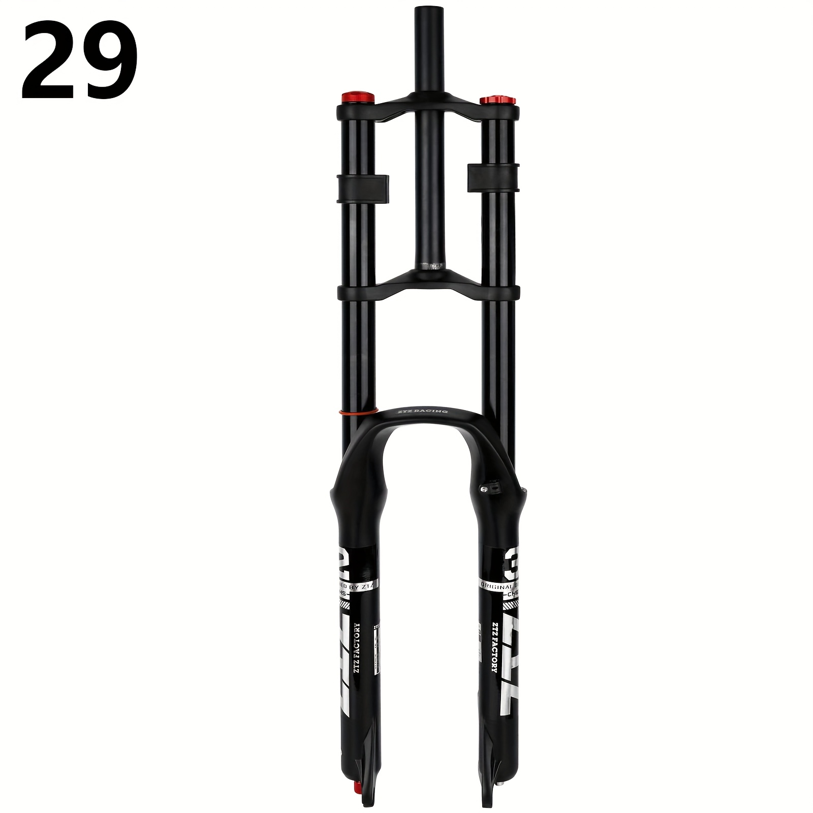 ztz 26 27 5 29 aluminum alloy bicycle shock fork ultra lightweight direct replacement for mountain bike   shoulder downhill road   tube installation no tools needed adjustable rebound shock absorber mountain bike accessories sleek bicycle upgrade durable construction
