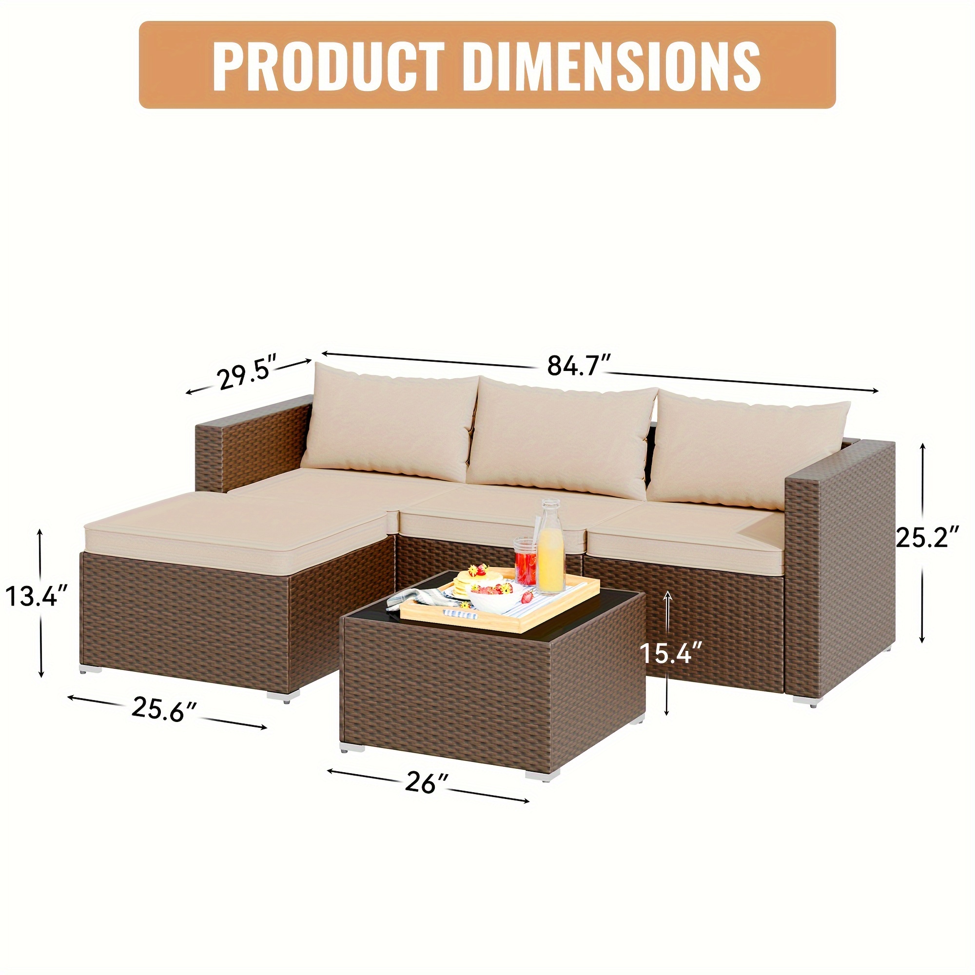 Patio Furniture Set Outdoor Patio Set Weather Temu