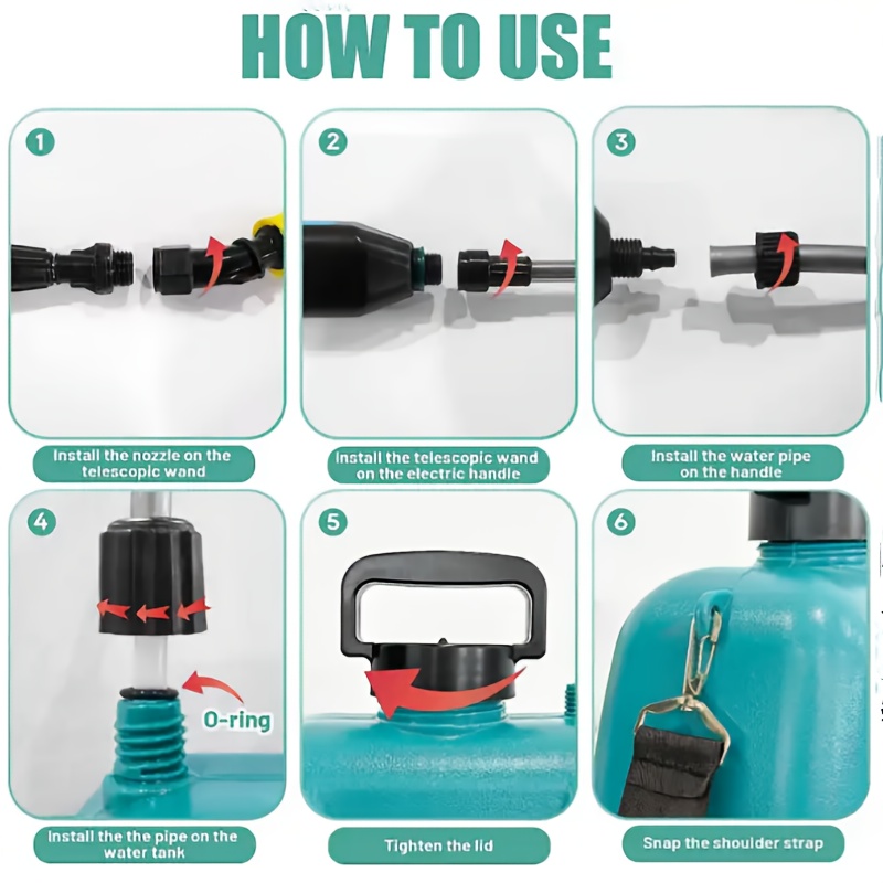 5L Pulvérisateur de jardin électrique portable avec batterie rechargeable USB - Tête de pulvérisateur réglable, tuyau télescopique, matériau PP durable, autonomie de 200 minutes, idéal pour arroser les plantes et les pelouses, équipement de pulvérisation de jardin | Design de pulvérisation moderne | Tuyau de pulvérisation durable