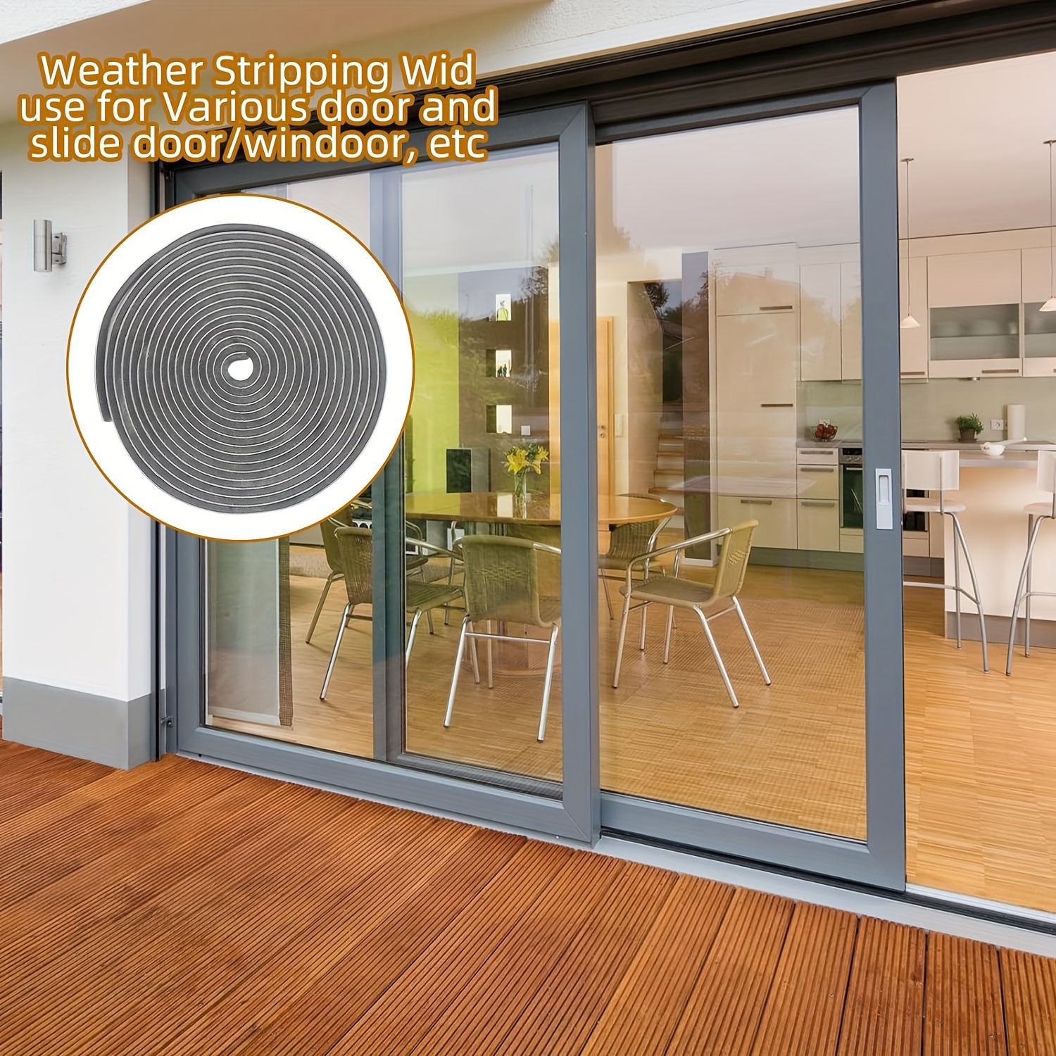 Self adhesive Door Window Sealing Strip Weatherproof Draft Temu