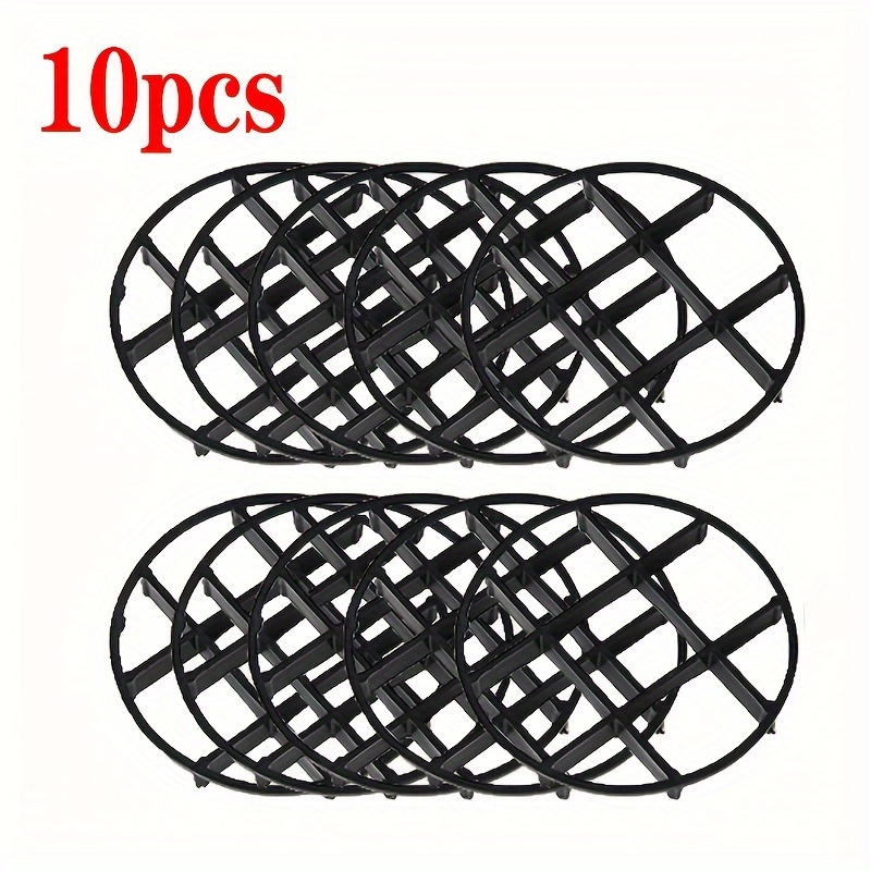 TEMU 10pcs Potted Plant Support Rack Flower Flower Pot Insulation Bottom Tray Plastic Base Bottom Pad Raising Bracket Tray Potted Plant Breathable