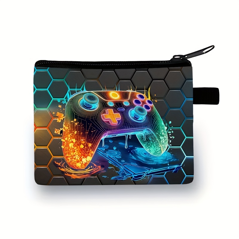 Image of Coin Purse With Cool Printed Pattern, Coin Storage Pouch