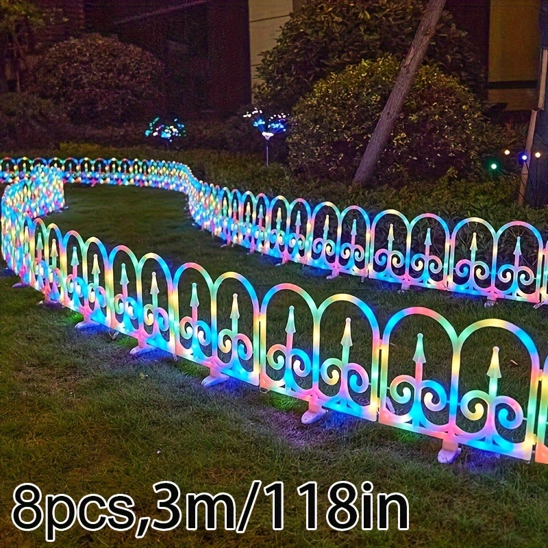 

8pcs, 3.04m 9.97ft, Long Led New Colored And Low Small Christmas Decorative