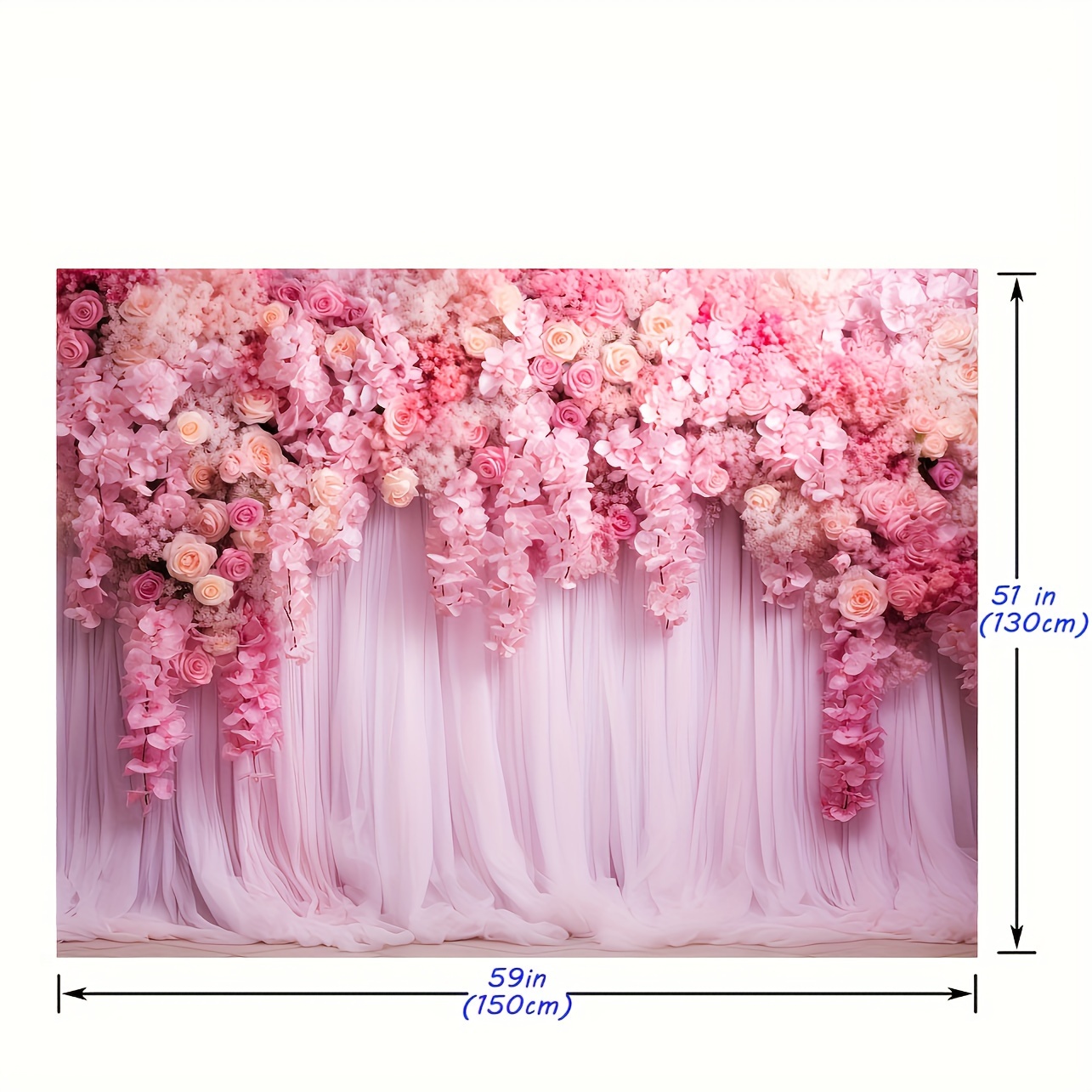 Flower Backdrop Photography Background Wedding - Temu