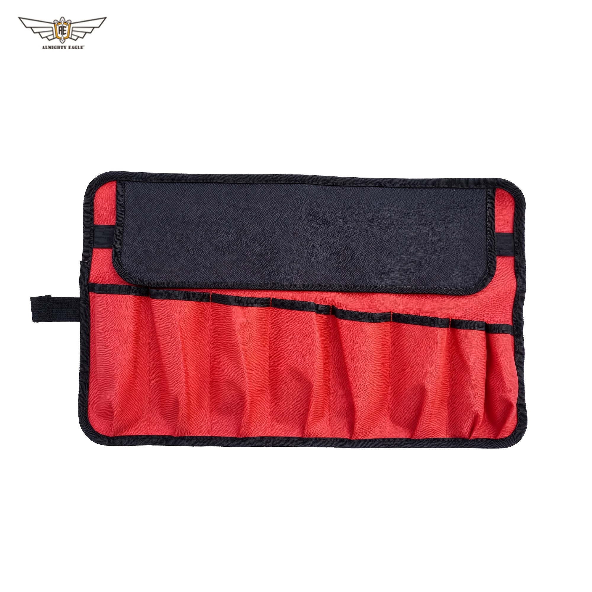 TEMU Eagle 1pc Tool Storage Roll-up Bag; Made Of Oxford Cloth; Adjustable Roll-; Anti-spill Storage Bag For Outdoor And Vehicle Use; Household Tool