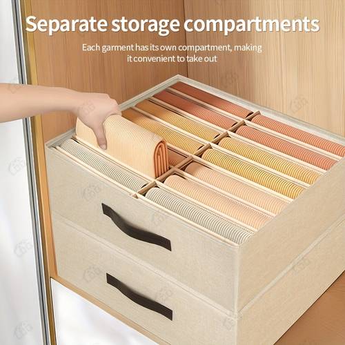 Artikelbild 1/2/3 stk. unterwäsche- socken-schubladen-stil stofftrenn-aufbewahrungsbox für bhs, kleiderschrank-aufbewahrungs-organisationsbox, modische stoff-unterwäsche-aufbewahrungsbox, bh-aufbewahrungsbox, unterwäsche-sortierbox, aufbewahrung unter dem bett