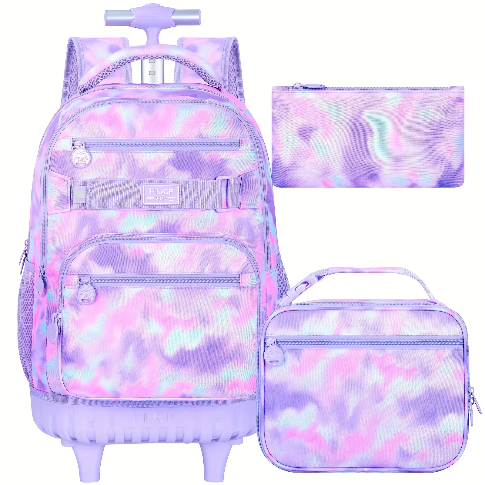 girls backpacks with lunch box sold on Temu United States display picture 1