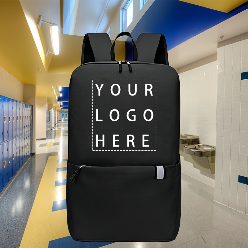 TEMU Personalized Custom Photo Picture Backpack Rucksack, Custom Print Logo Pattern Text Diy Bag, Multi-functional Lightweight Storage Bag For Daily