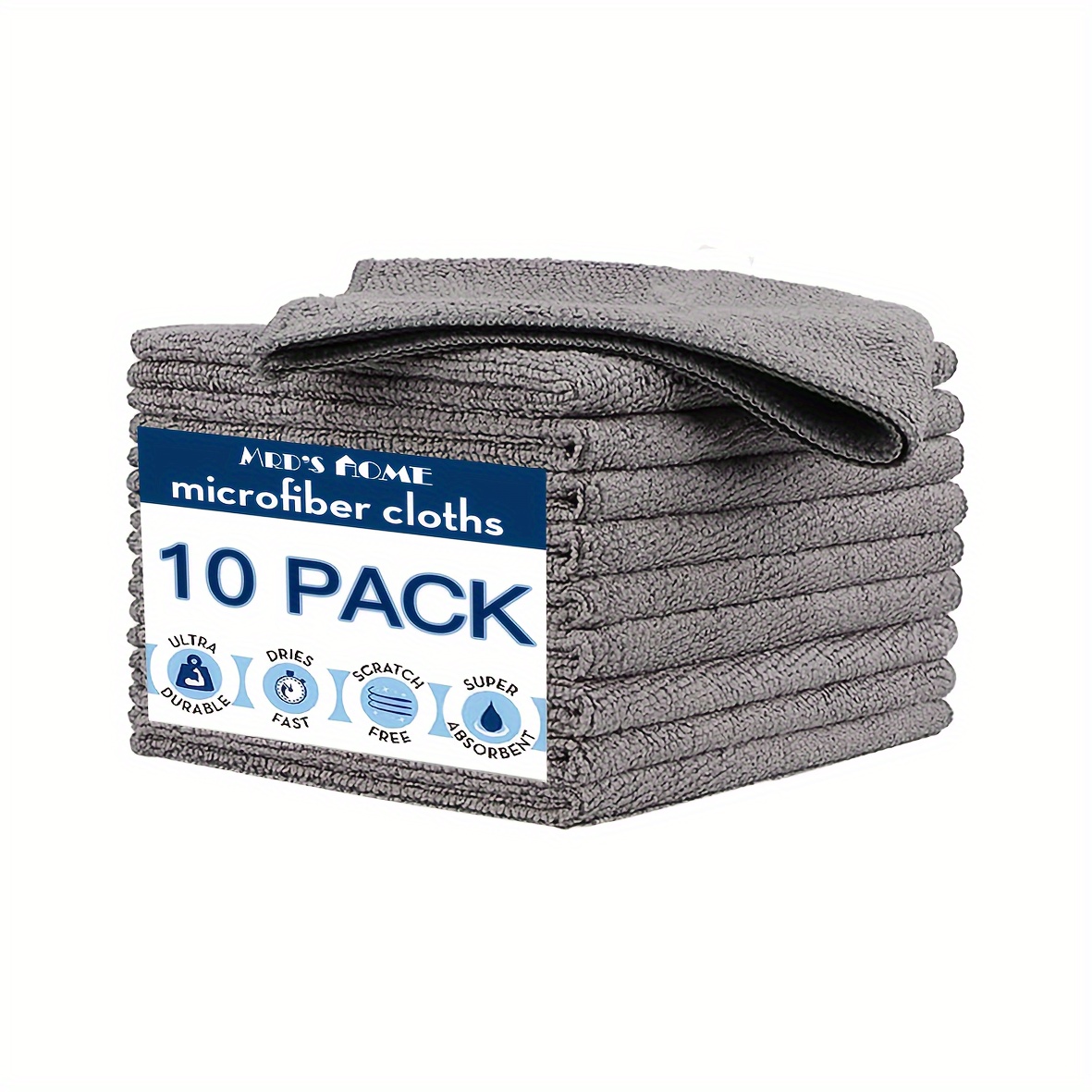 TEMU 5/10/20/50pcs, Microfiber Cleaning Cloth, Dishwashing Cloth, Multifunctional Cleaning Towel, Household Rag, Kitchen Bathroom Cleaning Towel,