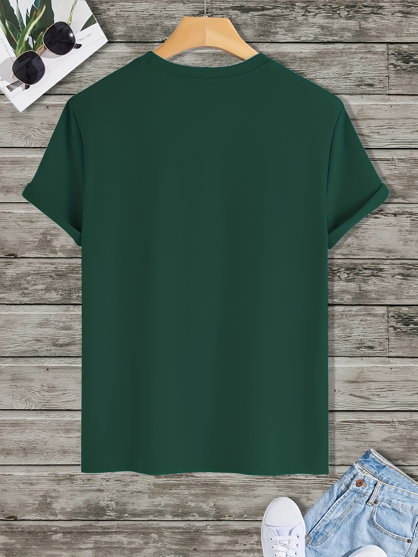 Men'S Print T-Shirt, Short-Sleeved Casual Round-Neck T-Shirt for Summer