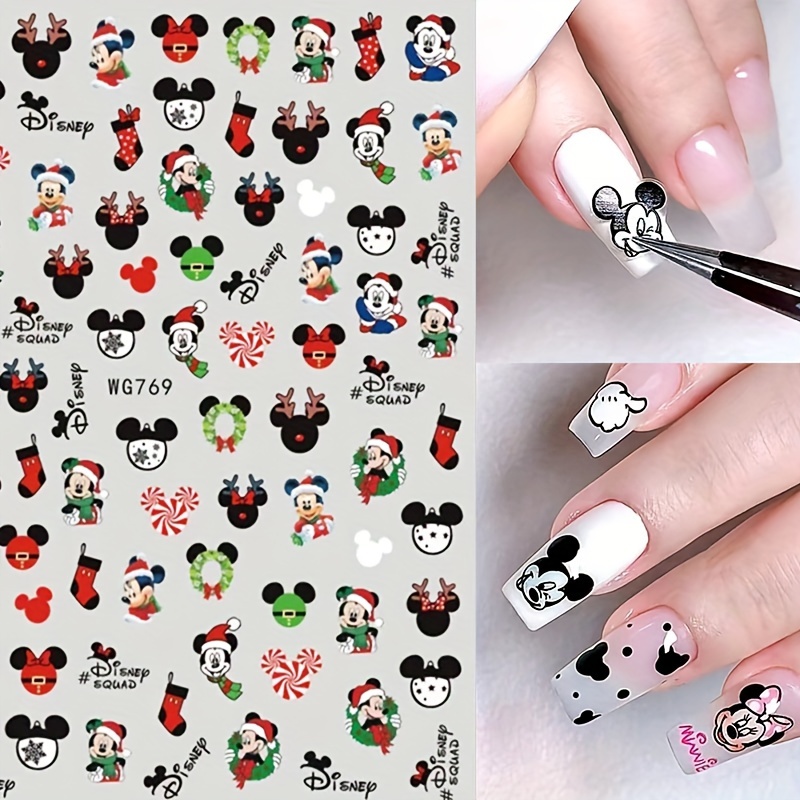 

Holiday Nail Stickers Pack - Self-adhesive Decals With In Santa Hats, Candy Canes, And Stockings For Nails, Mugs, Phone Cases - Ideal For Christmas & Halloween Crafts